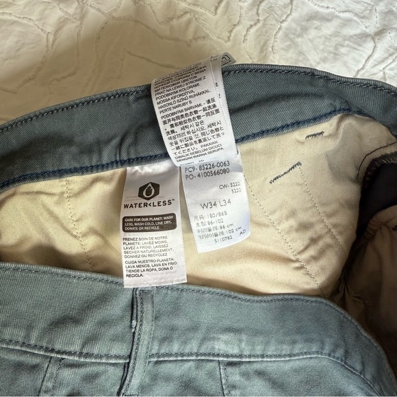 Levi's Blue Gray ChinosStandard Taper Cotton Pants - Picture 8 of 10